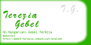 terezia gebel business card